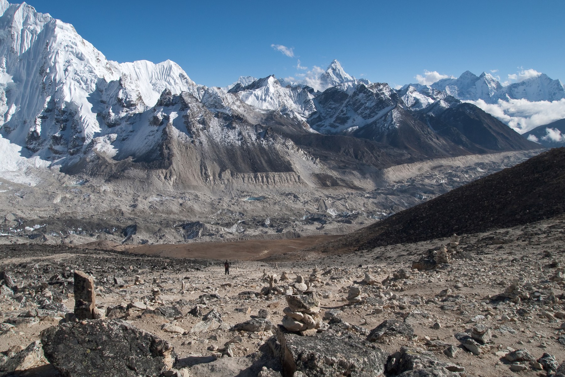 Khumbu Glacier viewed from Kala Patthar in Nepal’s Himalayas